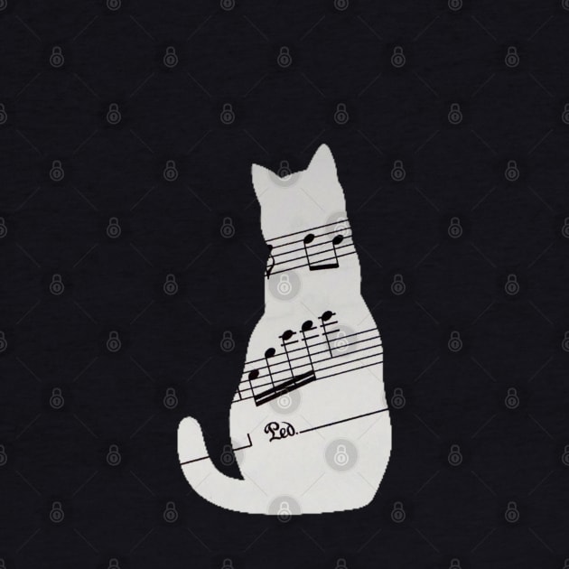 Cat in music sheet by reesea